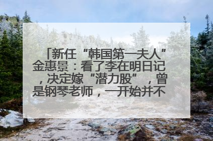 新任“韩国第一夫人”金惠景：看了李在明日记，决定嫁“潜力股”，曾是钢琴老师，一开始并不支持丈夫从政