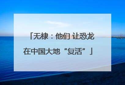 无棣：他们 让恐龙在中国大地“复活”