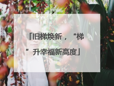 旧梯焕新，“梯”升幸福新高度