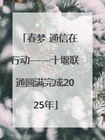 春梦 通信在行动——十堰联通圆满完成2025年