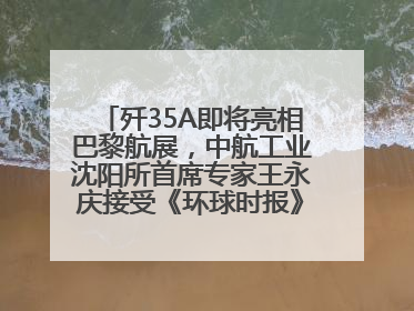 歼35A即将亮相巴黎航展，中航工业沈阳所首席专家王永庆接受《环球时报》专访：未来数量可以有很多