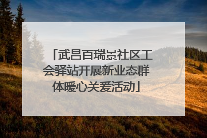 武昌百瑞景社区工会驿站开展新业态群体暖心关爱活动