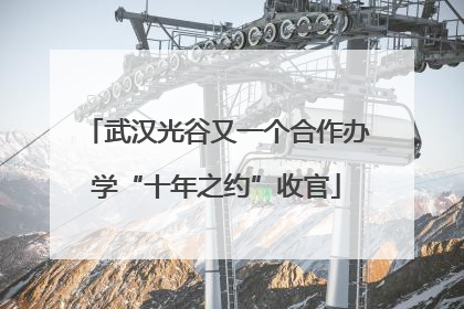 武汉光谷又一个合作办学“十年之约”收官