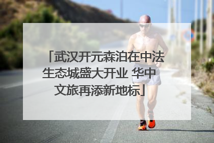武汉开元森泊在中法生态城盛大开业 华中文旅再添新地标