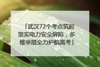 武汉72个考点筑起坚实电力安全屏障，多维举措全力护航高考