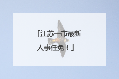 江苏一市最新人事任免！