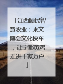 江西颐民智慧农业：乘文博会文化快车，让宁都黄鸡走进千家万户