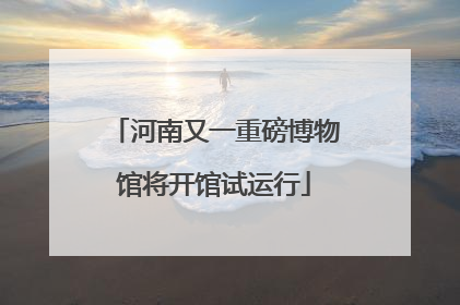 河南又一重磅博物馆将开馆试运行