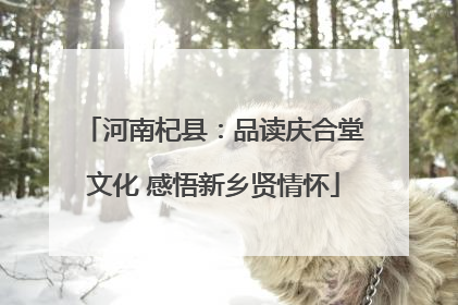 河南杞县：品读庆合堂文化 感悟新乡贤情怀