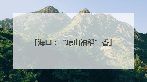 海口：“琼山福稻”香
