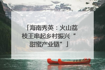 海南秀英：火山荔枝王串起乡村振兴“甜蜜产业链”