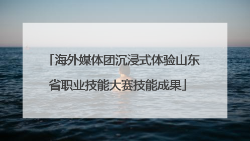 海外媒体团沉浸式体验山东省职业技能大赛技能成果
