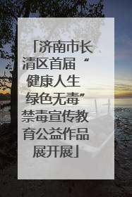 济南市长清区首届“健康人生 绿色无毒”禁毒宣传教育公益作品展开展
