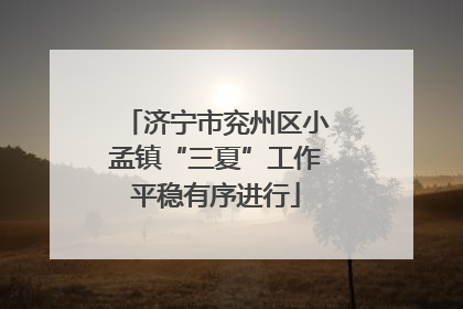 济宁市兖州区小孟镇“三夏”工作平稳有序进行