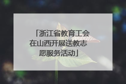 浙江省教育工会在山西开展送教志愿服务活动