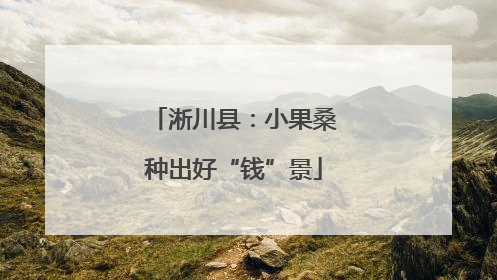淅川县：小果桑种出好“钱”景