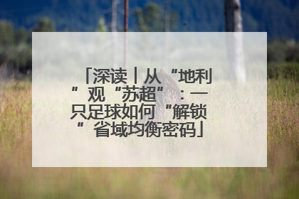 深读︱从“地利”观“苏超”：一只足球如何“解锁”省域均衡密码