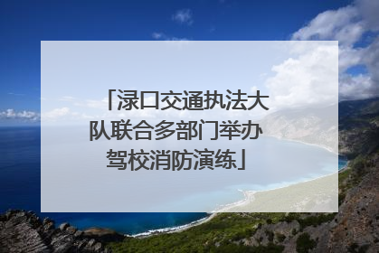 渌口交通执法大队联合多部门举办驾校消防演练