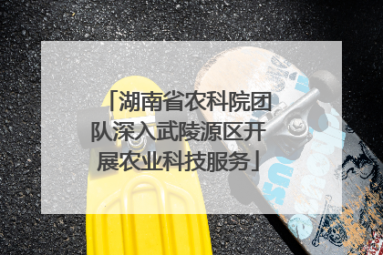 湖南省农科院团队深入武陵源区开展农业科技服务
