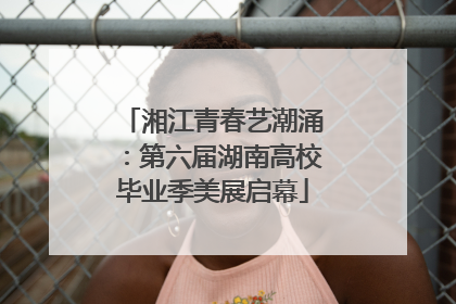 湘江青春艺潮涌：第六届湖南高校毕业季美展启幕