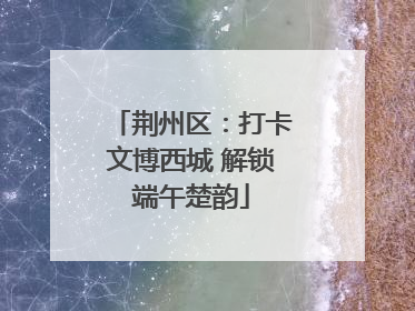 荆州区：打卡文博西城 解锁端午楚韵
