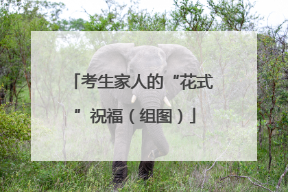 考生家人的“花式”祝福（组图）