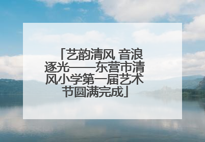 艺韵清风 音浪逐光——东营市清风小学第一届艺术节圆满完成