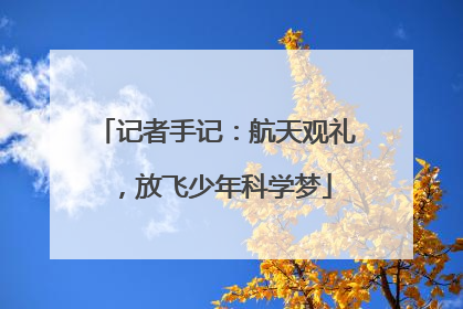 记者手记：航天观礼，放飞少年科学梦