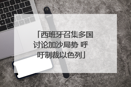 西班牙召集多国讨论加沙局势 呼吁制裁以色列