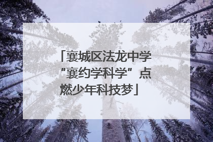 襄城区法龙中学“襄约学科学”点燃少年科技梦