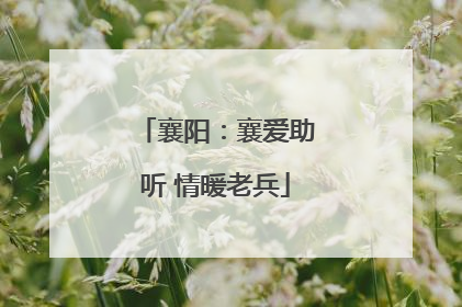 襄阳：襄爱助听 情暖老兵