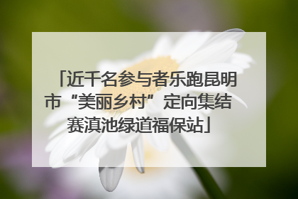 近千名参与者乐跑昆明市“美丽乡村”定向集结赛滇池绿道福保站