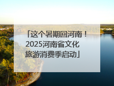 这个暑期回河南！2025河南省文化旅游消费季启动