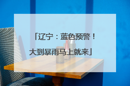 辽宁：蓝色预警！大到暴雨马上就来