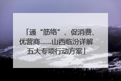 通“筋络”、促消费、优营商……山西临汾详解五大专项行动方案