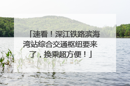 速看！深江铁路滨海湾站综合交通枢纽要来了，换乘超方便！