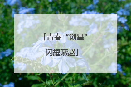 青春“创星” 闪耀燕赵