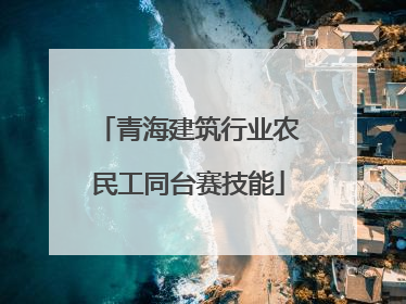 青海建筑行业农民工同台赛技能