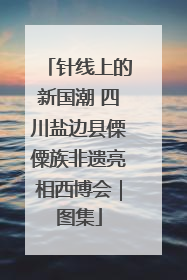 针线上的新国潮 四川盐边县傈僳族非遗亮相西博会｜图集