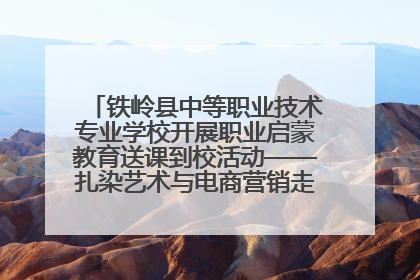 铁岭县中等职业技术专业学校开展职业启蒙教育送课到校活动——扎染艺术与电商营销走进熊官屯镇中心小学