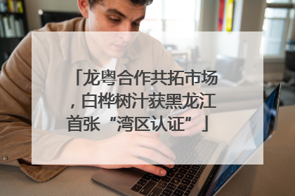 龙粤合作共拓市场，白桦树汁获黑龙江首张“湾区认证”