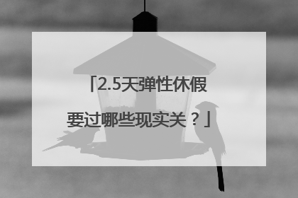 2.5天弹性休假要过哪些现实关？