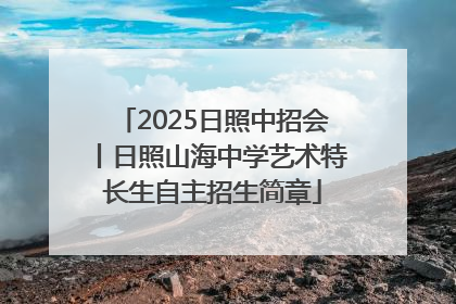 2025日照中招会丨日照山海中学艺术特长生自主招生简章