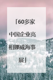 60多家中国企业亮相挪威海事展
