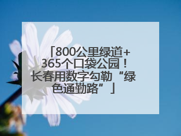 800公里绿道+365个口袋公园！长春用数字勾勒“绿色通勤路”