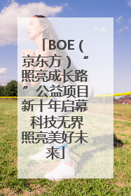 BOE（京东方）“照亮成长路”公益项目新十年启幕 科技无界照亮美好未来